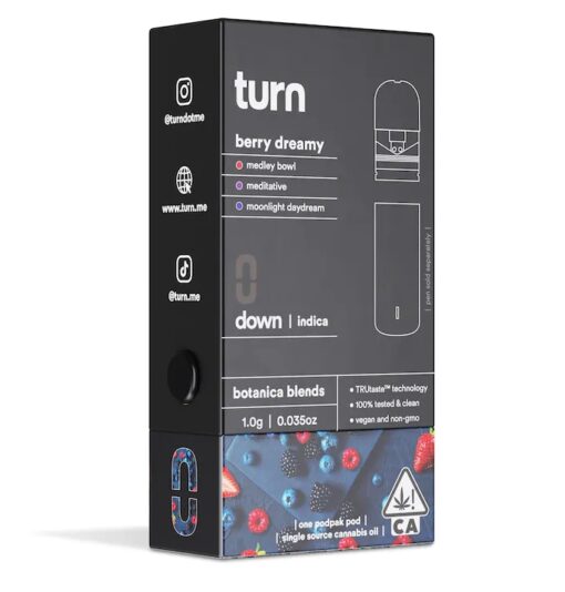 TURN DISPOSABLE | Berry Dreamy (indica) – 1G Pod